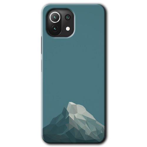 Potkal Hediye Fabrikası Xiaomi Mi 11 Lite Kılıf HD Desen Baskılı Arka Kapak - Alone Mountain