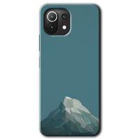Potkal Hediye Fabrikası Xiaomi Mi 11 Lite Kılıf HD Desen Baskılı Arka Kapak - Alone Mountain