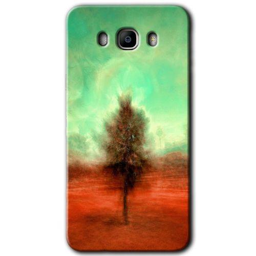 Galaxy J7 2016 Kılıf HD Desen Baskılı Arka Kapak - Outlines Paint + Kırılmaz Cam