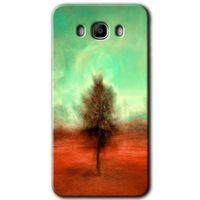 Galaxy J7 2016 Kılıf HD Desen Baskılı Arka Kapak - Outlines Paint + Kırılmaz Cam