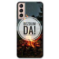 Samsung Galaxy S21 Plus HD Baskılı Kılıf + 9D Tam Ekran Koruyucu - Bezdum Da