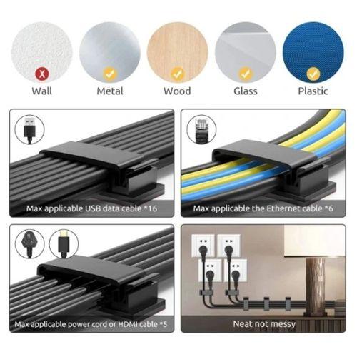 Eğitici Oyuncak Yapışkanlı Kablo Düzenleyici Klips 4lü Set