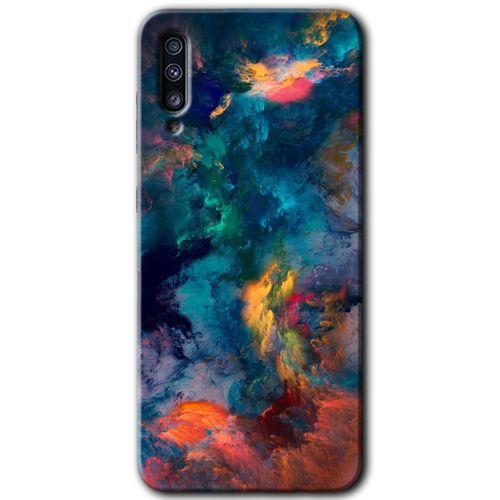 Samsung Galaxy A50 HD Baskılı Kılıf + 9D Tam Ekran Koruyucu - Color Storm