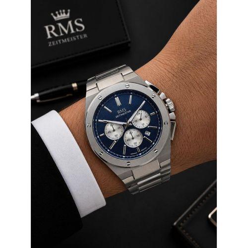 RMS Romanson Premium Erkek Kol Saati Çelik Kordon 5 ATM Su Geçirmez Kronometreli Kadran AG2134.13