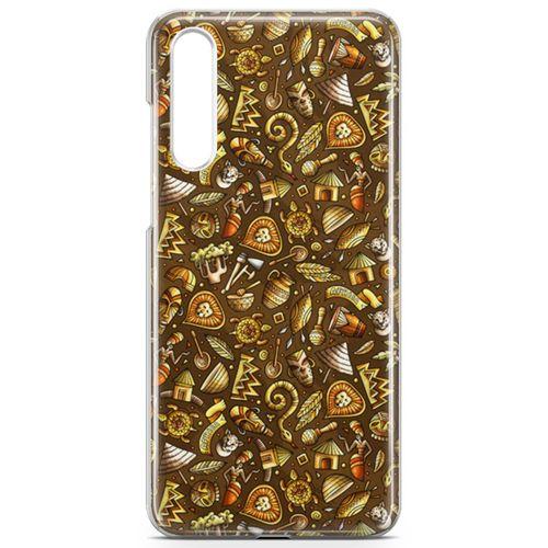 Huawei P20 Pro Kılıf Maskeli Balo Doodle Arka Kapak Koruma Desenli Full Koruyucu