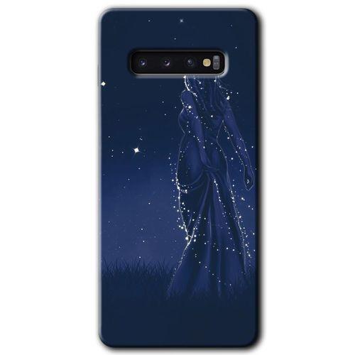 Galaxy S10 Kılıf HD Desen Baskılı Arka Kapak - Gecenin Kraliçesi + Kırılmaz Cam