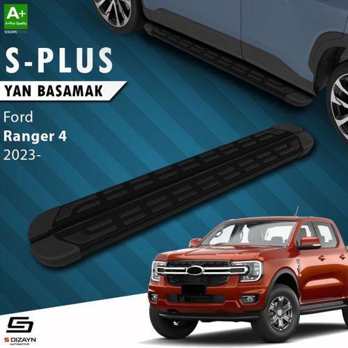 S-Dizayn Ford Ranger 4 S-Plus Siyah Yan Basamak 203 Cm 2023 Üzeri A+ Kalite