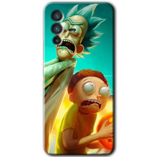 Vivo V23 5G HD Baskılı Kılıf + 9D Tam Ekran Koruyucu - Rick Morty
