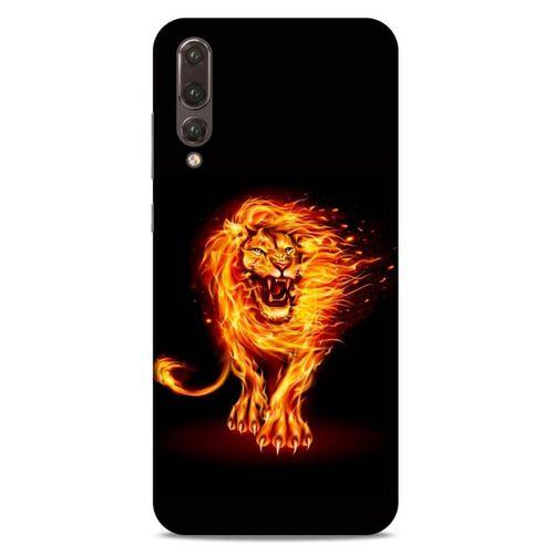 Lopard Huawei P20 Pro Uyumlu Kılıf FireX (20) Koruyucu Kılıf Ateşli Aslan