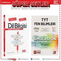 3D TYT Fen Bilimleri Deneme ve AKM Dil Bilgisi Soru Bankası Seti 2 Kitap