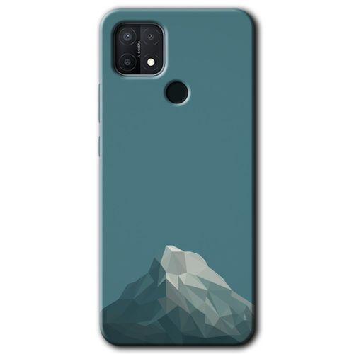 Potkal Hediye Fabrikası Oppo A15 Kılıf HD Desen Baskılı Arka Kapak - Alone Mountain