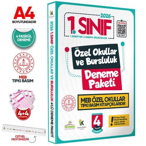 2026 1 Sınıf Özel Okullar ve Bursluluk Hazırlık MEB Tıpkı Basım Deneme 3lü Fasikül SETİ