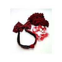 Renkli Desenli Taç Toka Bandana Set