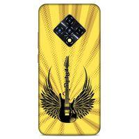 Lopard İnfinix Zero 8 Uyumlu Kılıf Tattoo's (41) Tank Kılıf Gitar Dövmesi