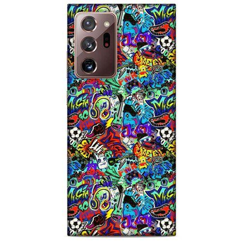 Graffitix (24) Desenli Silikon Kapak Samsung Galaxy Note 20 Ultra Kılıf