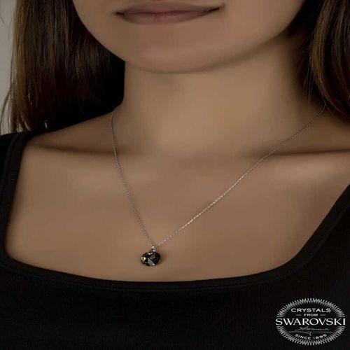 Swarovski Crystal İris Yeşil Taşlı Lucky Life 925 Ayar Gumuss  Lucky Life Lucky Life Kadın Kolye