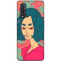 Lopard Oppo Find X2 Uyumlu Kılıf Sürreal Yüzler ♀ (44) Tough Armor Kılıf Desenli