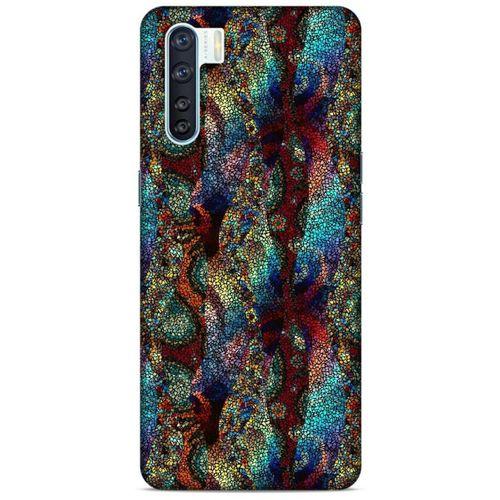 Oppo A91 Kılıf Baskılı Özel Seri Taşlı (43) Thin Fit Kılıf