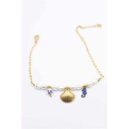 Deniz Kabuğu Halhal - Altın