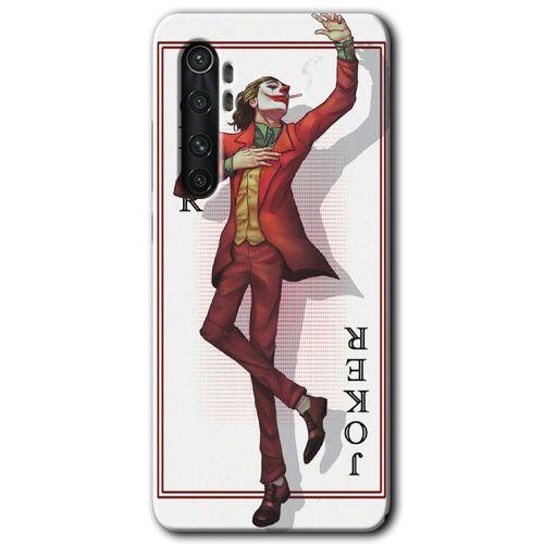 Xiaomi Mi Note 10 Lite Kılıf HD Desen Baskılı Arka Kapak + Temperli Cam - Joker İskambil