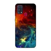 Samsung Galaxy M31 Kılıf Uzayda Girdabı Arka Kapak Silikon Koruma Full Koruyucu