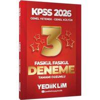2026 KPSS Genel Yetenek Genel Kültür Tamamı Çözümlü Fasikül Fasikül 3 Yıldız Deneme Yediiklim Yayınları
