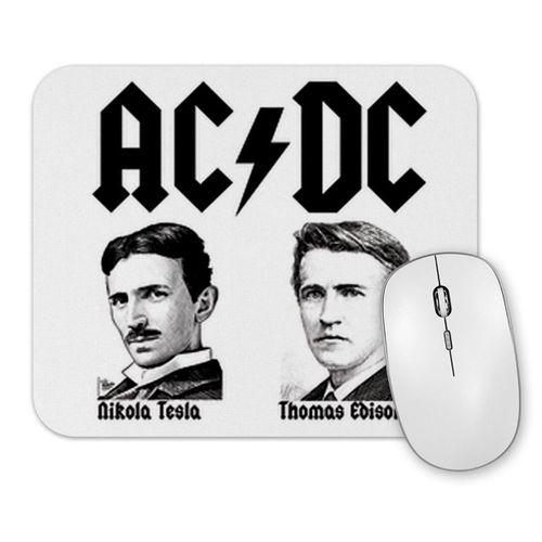 Ac Dc  Tesla Ve Edison Mouse Pad
