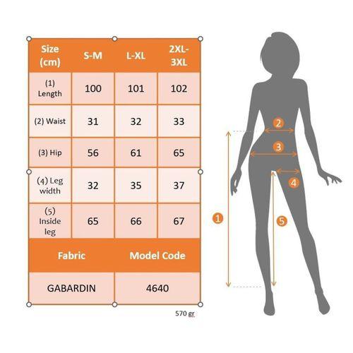 Kadın Yüksek Bel Beli Lastikli Kargo Cep Detaylı Gabardin Pantolon