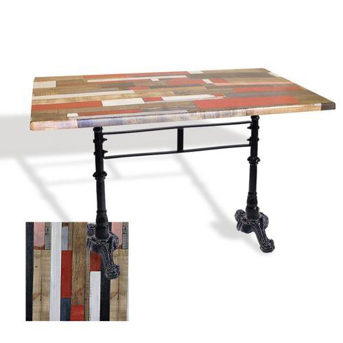 Dockers Çipa 3002 Döküm Ayak Masa 80x140 cm - (Werzalit, Wermodin ve Allzalit Tabla) - Redwood