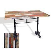 Dockers Çipa 3002 Döküm Ayak Masa 80x140 cm - (Werzalit, Wermodin ve Allzalit Tabla) - Redwood