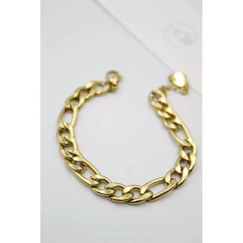 Ezme Zincir Çelik Bileklik - Altın