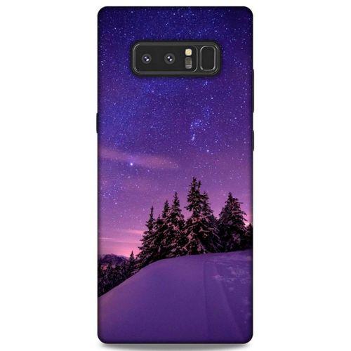 Lopard Samsung Galaxy Note 8 Uyumlu Kılıf Gece'S (4) Koruma Kılıfı Mor