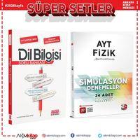 3D AYT Fizik Deneme ve AKM Dil Bilgisi Soru Bankası Seti 2 Kitap