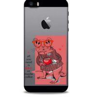 Zoologix (31) Apple Iphone 5 Şeffaf Kılıf Silikon Desenli