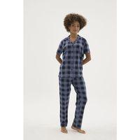 Kocabey Kkt-26158k Kadın Apaj Yaka Düğmeli Pijama Takımı