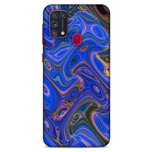 Samsung Galaxy M31 Uyumlu Kılıf Mavi Delisi (5) Koruma Kabı Mermer