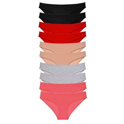 10 Adet Süper Eko Set Likralı Kadın Slip Külot 503