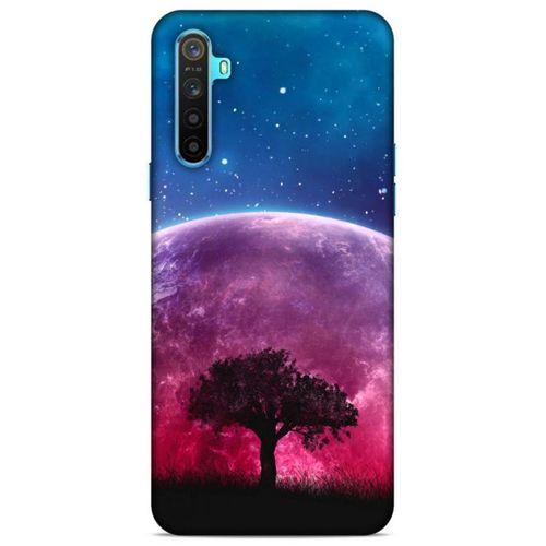 Lopard Oppo Realme 6i Uyumlu Kılıf Gece'S (39) Liquid Crystal Kılıf Pembe Ay