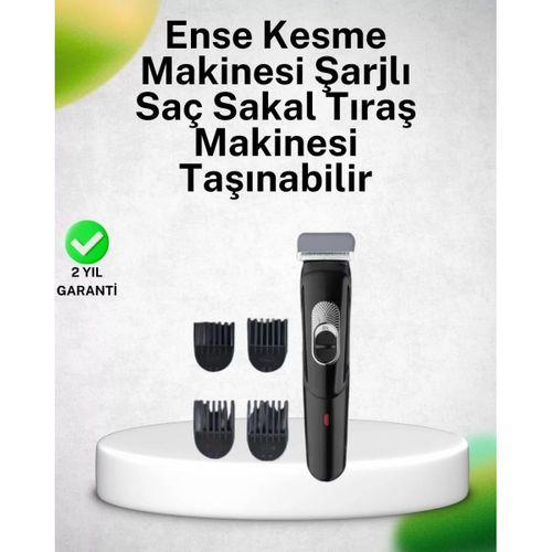 Paslanmaz Bıçaklı, Şarjlı Ve Sessiz Saç Sakal Kesme Makinesi – Ev Kullanımı İçin İdeal