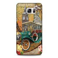 Retro (37) Desen Silicone Cover Renkli Samsung Galaxy Note 5 Kılıf