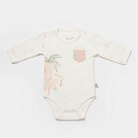 Bibaby Bibaby Biorganic Koala Jungle Uzun Kol Bebek Body 56969 Pembe