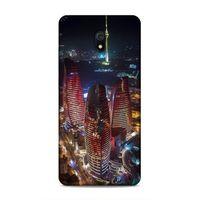 Xiaomi Redmi 8A Uyumlu Kılıf Azarbaijan (33) Hybrid Kılıf Kuleler Gece