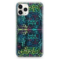 Apple iPhone 11 Pro Max Kılıf Labirent Colorful Arka Kapak Koruma Desenli Full Koruyucu