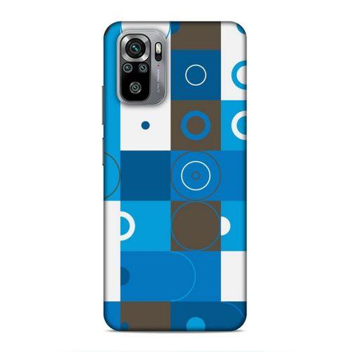 Xiaomi Redmi Note 10S Uyumlu Kılıf Insomnia (27) Tasarımlı Kılıf Mavi Beyaz