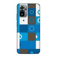 Xiaomi Redmi Note 10S Uyumlu Kılıf Insomnia (27) Tasarımlı Kılıf Mavi Beyaz