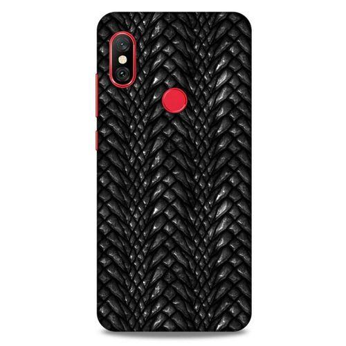 Xiaomi Redmi Note 6 Pro Kılıf Dragons (2) Kabı Ejderha Deri Siyah