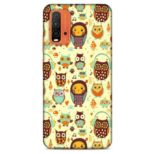 Lopard Xiaomi Redmi 9T Uyumlu Kılıf Baykuşlar (28) Arka Kapak