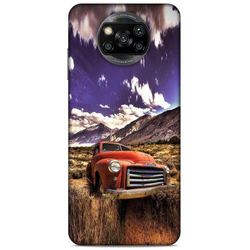 Lopard Xiaomi Redmi Poco X3 Uyumlu Kılıf PickUpX (28) Arka Kapak Kırmızı Antika