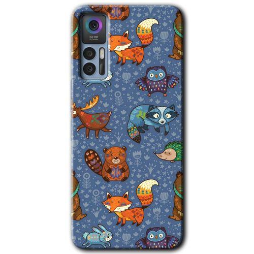 TCL 30 Plus Kılıf HD Desen Baskılı Arka Kapak - Animals Funny