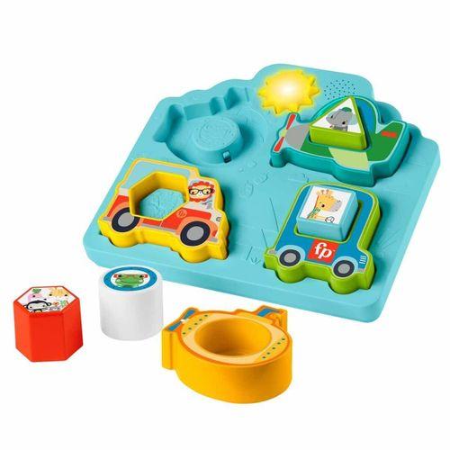 Fisher Price Fisher Price Sesli ve Işıklı Arabalar Puzzle HRP31